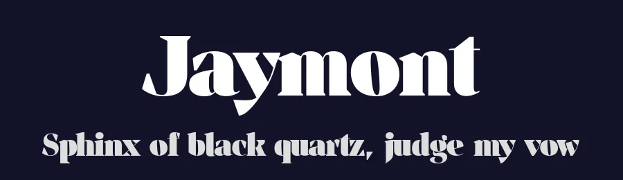 Jaymont by Måns Grebäck — Serif Font — thumbnail 2