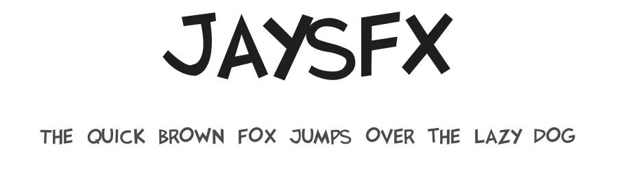 JaysFX by JibbaJabba Fonts — Decorative Font