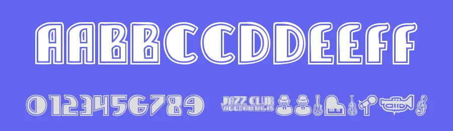 Jazz Club by Woodcutter — Decorative Font — thumbnail 3