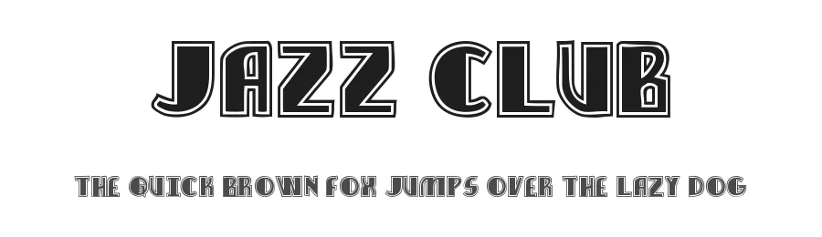 Jazz Club by Woodcutter — Decorative Font