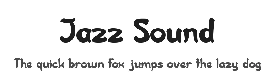 Jazz Sound by weknow — Decorative Font