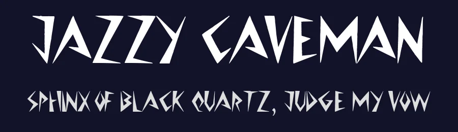Jazzy Caveman by JSH creates — Decorative Font — thumbnail 2