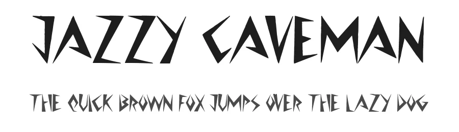 Jazzy Caveman by JSH creates — Decorative Font