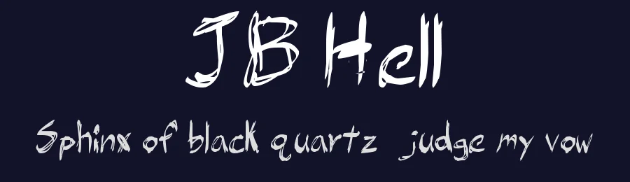 JB Hell by Julie Bush — Script Handwritten Font — thumbnail 2