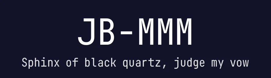 JB-MMM by Marcelo Magalhães Macedo — Sans Serif Font — thumbnail 2