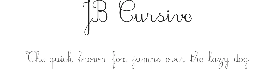 JB Cursive