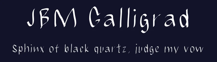 JBM Calligrad by Johan Brodd — Script Handwritten Font — thumbnail 2