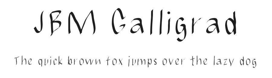 JBM Calligrad