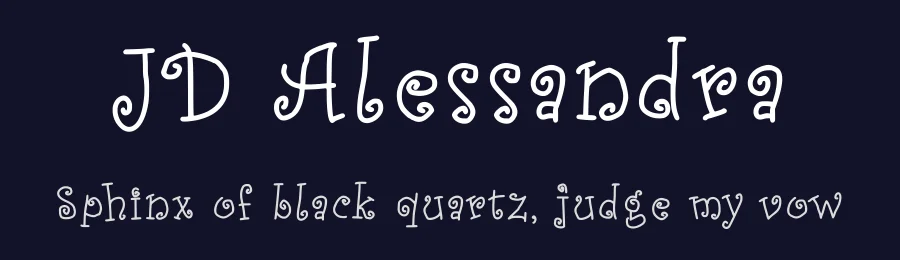 JD Alessandra by Jecko Development — Decorative Font — thumbnail 2
