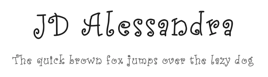 JD Alessandra by Jecko Development — Decorative Font