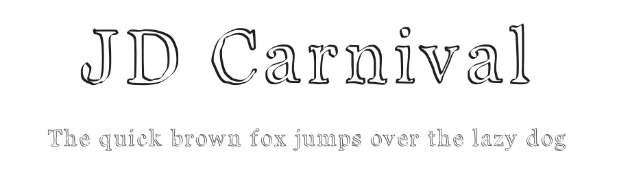 JD Carnival by Jecko Development — Decorative Font