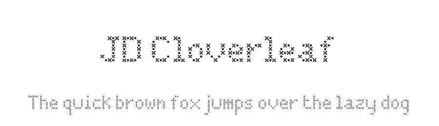 JD Cloverleaf by Jecko Development — Decorative Font