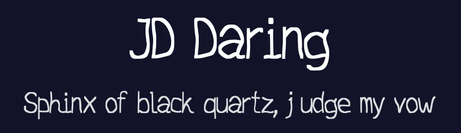 JD Daring by Jecko Development — Script Handwritten Font — thumbnail 2