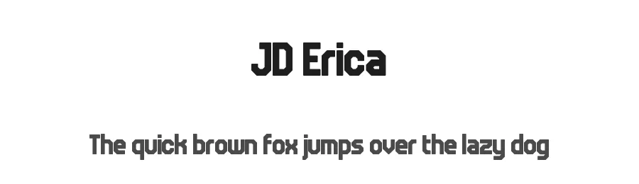JD Erica by Jecko Development — Display Font