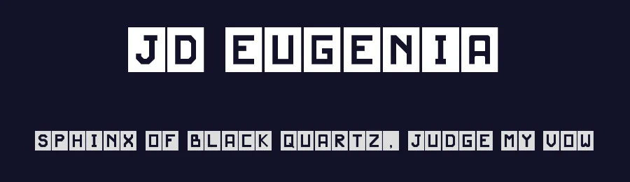 JD Eugenia by Jecko Development — Display Font — thumbnail 2