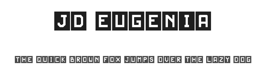 JD Eugenia by Jecko Development — Display Font