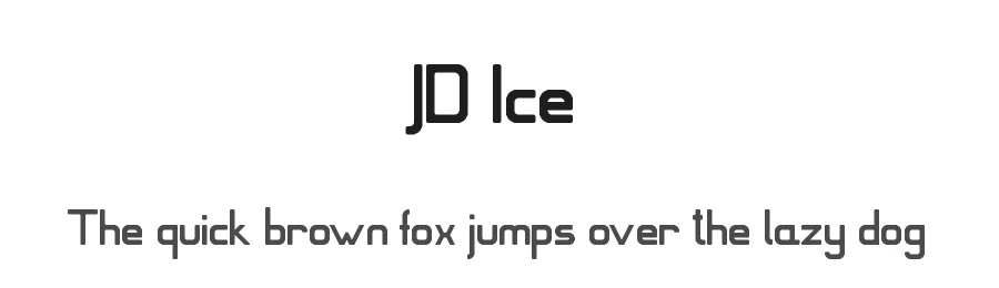 JD Ice by Jecko Development — Display Font