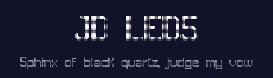 JD LED5 by Jecko Development — Display Font — thumbnail 2