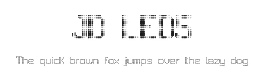 JD LED5 by Jecko Development — Display Font