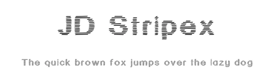 JD Stripex by Jecko Development — Decorative Font