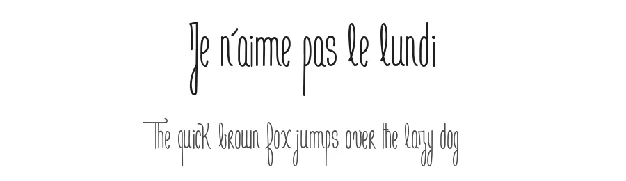 Je n'aime pas le lundi