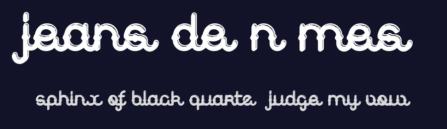 Jeans de Nîmes by Qkila — Decorative Font — thumbnail 2