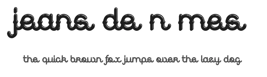 Jeans de Nîmes by Qkila — Decorative Font