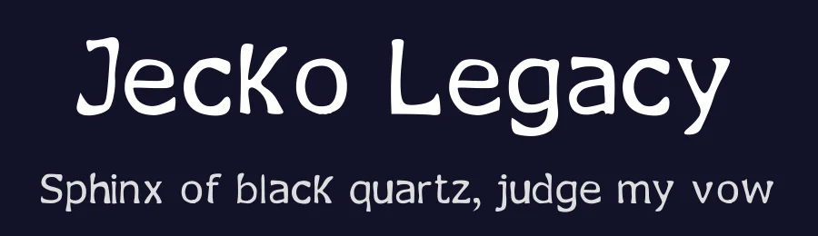 Jecko Legacy by Jecko Development — Decorative Font — thumbnail 2