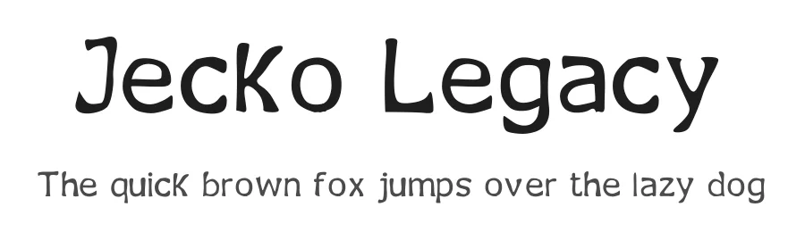 Jecko Legacy by Jecko Development — Decorative Font