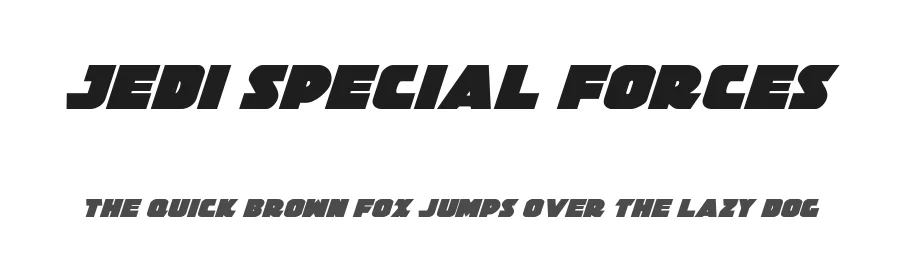 Jedi Special Forces by Iconian Fonts — Display Font