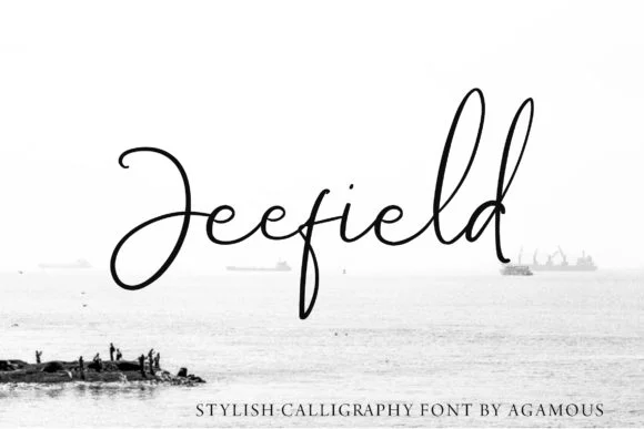 Jeefield Font by agamous — Script Handwritten Font