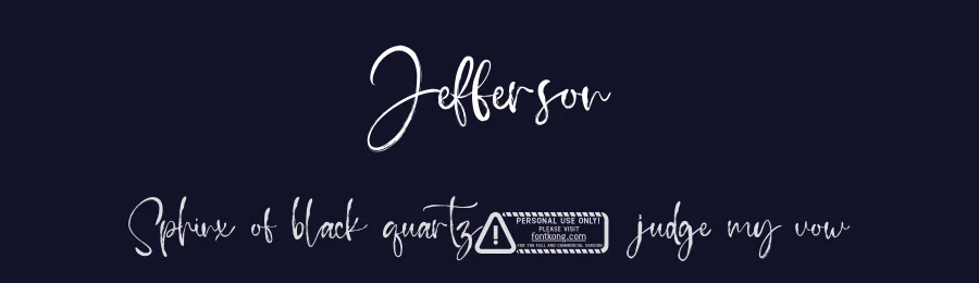 Jefferson by Kong Font — Script Handwritten Font — thumbnail 2
