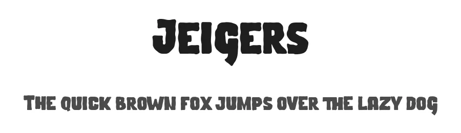 Jeigers by Maulana Creative — Decorative Font