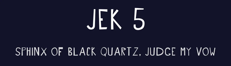 Jek 5 by Lmnd — Decorative Font — thumbnail 2