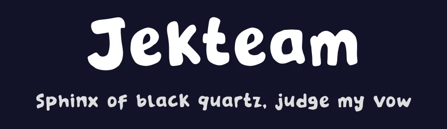 Jekteam by Khurasan — Decorative Font — thumbnail 2