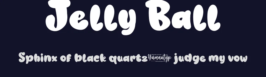 Jelly Ball by Yumna Family — Decorative Font — thumbnail 2