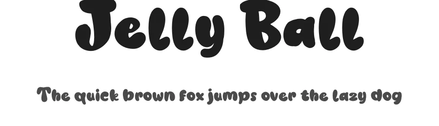 Jelly Ball by Yumna Family — Decorative Font