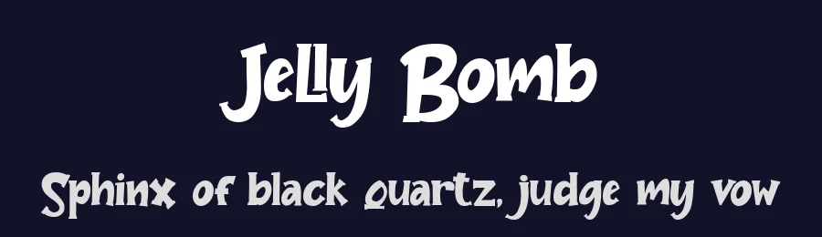 Jelly Bomb by Green Adventure Studio — Decorative Font — thumbnail 2