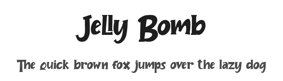 Jelly Bomb by Green Adventure Studio — Decorative Font