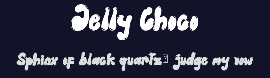 Jelly Choco by Yoga Letter — Decorative Font — thumbnail 2