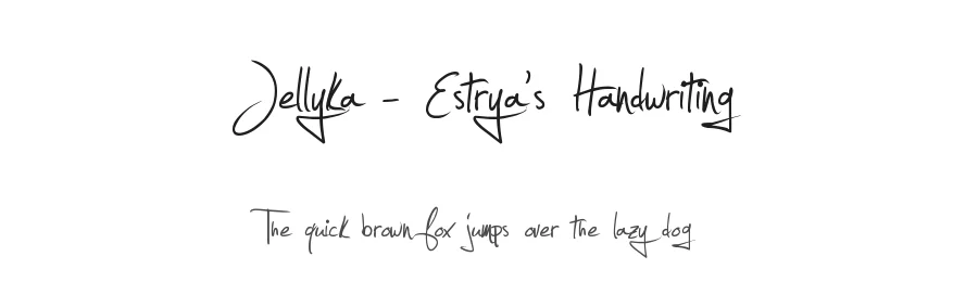 Jellyka - Estrya's Handwriting