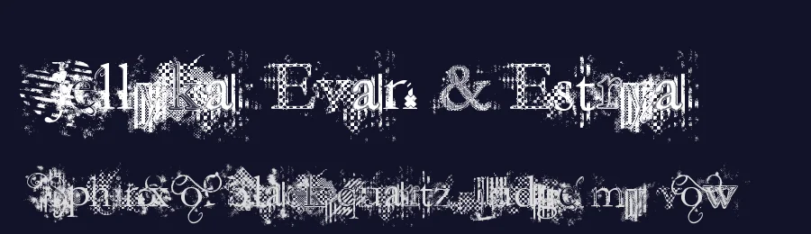 Jellyka  Evan & Estrya by Jellyka Nerevan — Decorative Font — thumbnail 2