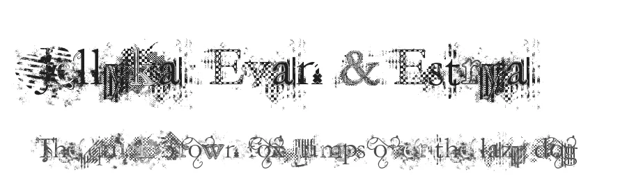 Jellyka Evan & Estrya by Jellyka Nerevan — Decorative Font