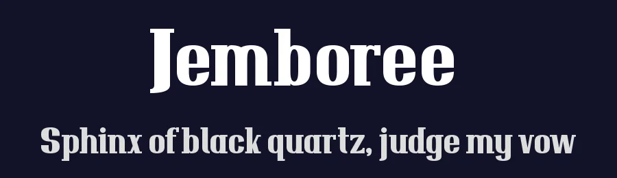 Jemboree by Chequered Ink — Serif Font — thumbnail 2