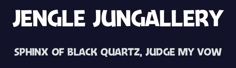 Jengle Jungallery by Jayvee Enaguas — Decorative Font — thumbnail 2