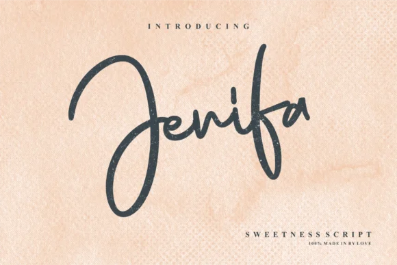 Jenifa Font by 24Design Studios โ Script Handwritten Font