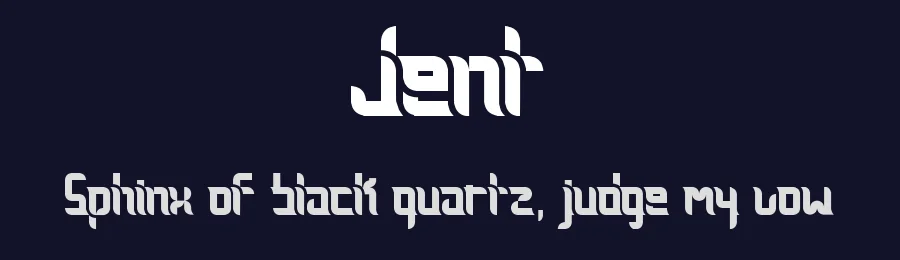 Jent by Marco  Bergamini Pzeros — Display Font — thumbnail 2