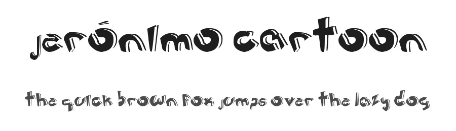 Jerónimo Cartoon by Edgar Jerönimo Navarrete Ureña — Decorative Font