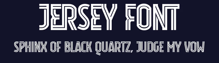 Jersey Font by Trequartista Studio — Display Font — thumbnail 2