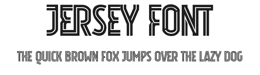 Jersey Font by Trequartista Studio — Display Font